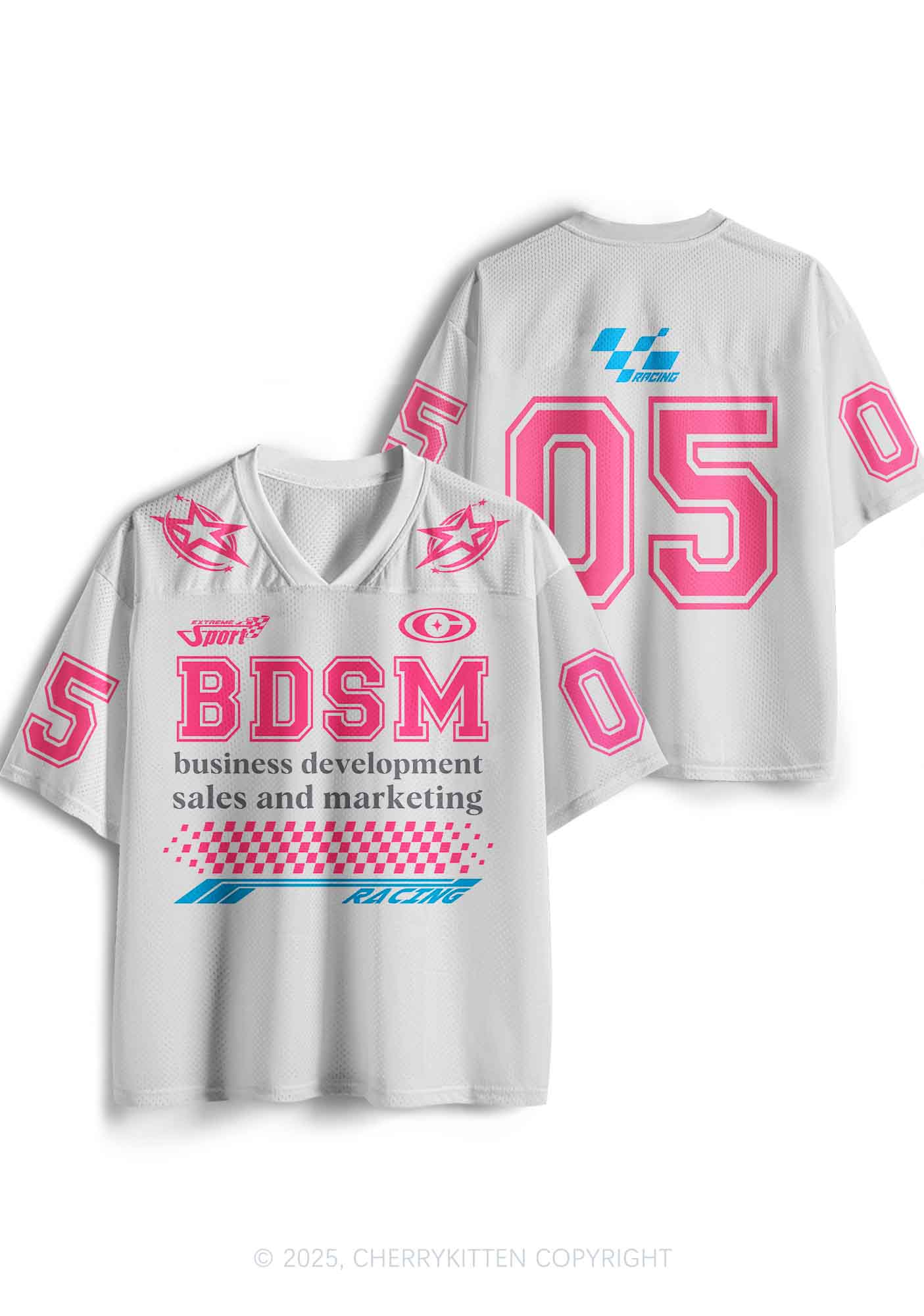 Custom Pink BDSM Y2K Sport Jersey Shirts Cherrykitten