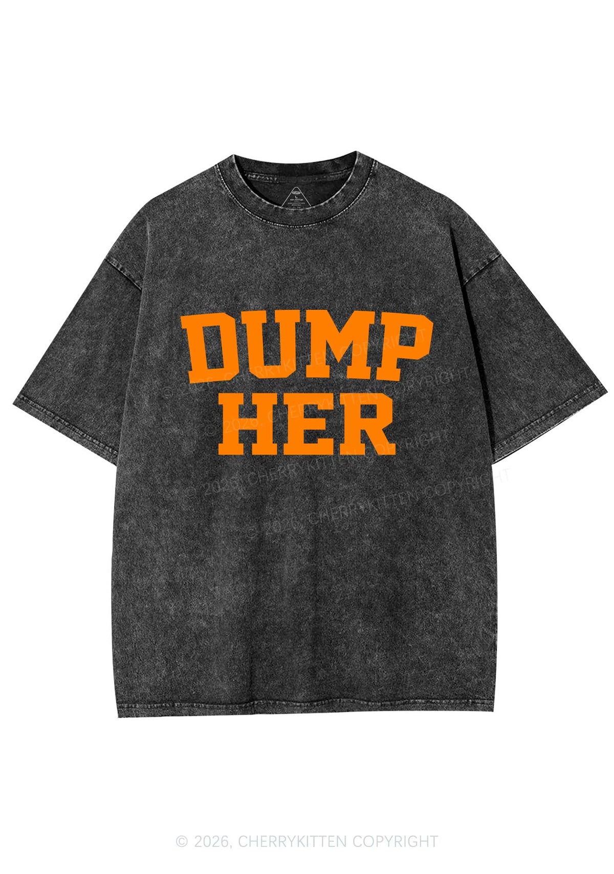 Dump Her Y2K Shirts Washed Tee Cherrykitten