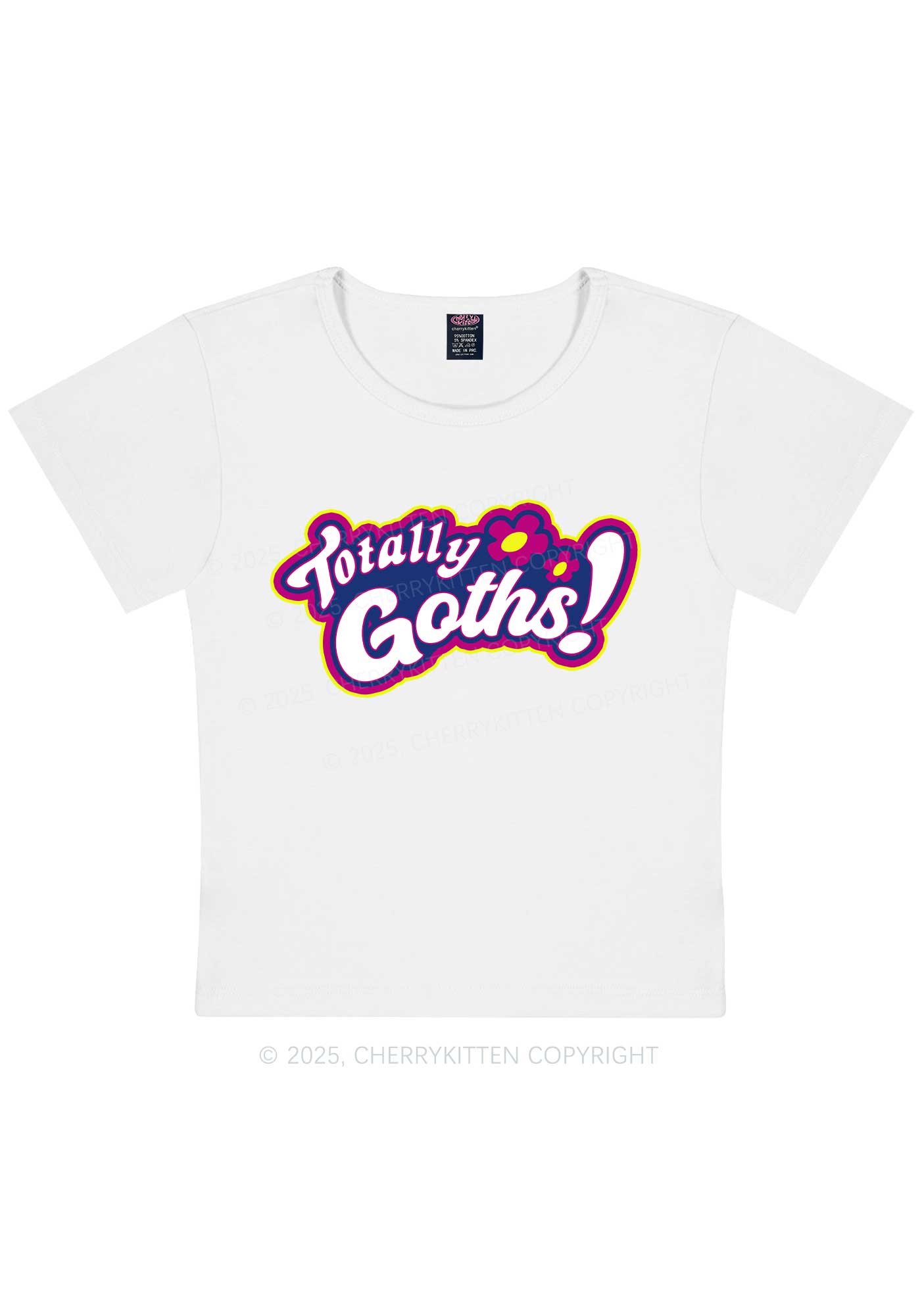 Totally Goths Y2K Baby Tee Cherrykitten