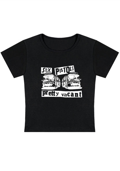 Curvy SP Band Pretty Vacant Baby Tee