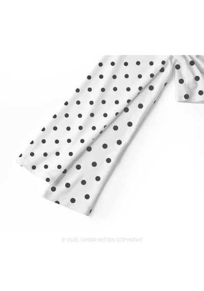Butch Bait White Dots Pride Y2K Mesh Long Sleeve Crop Top Cherrykitten