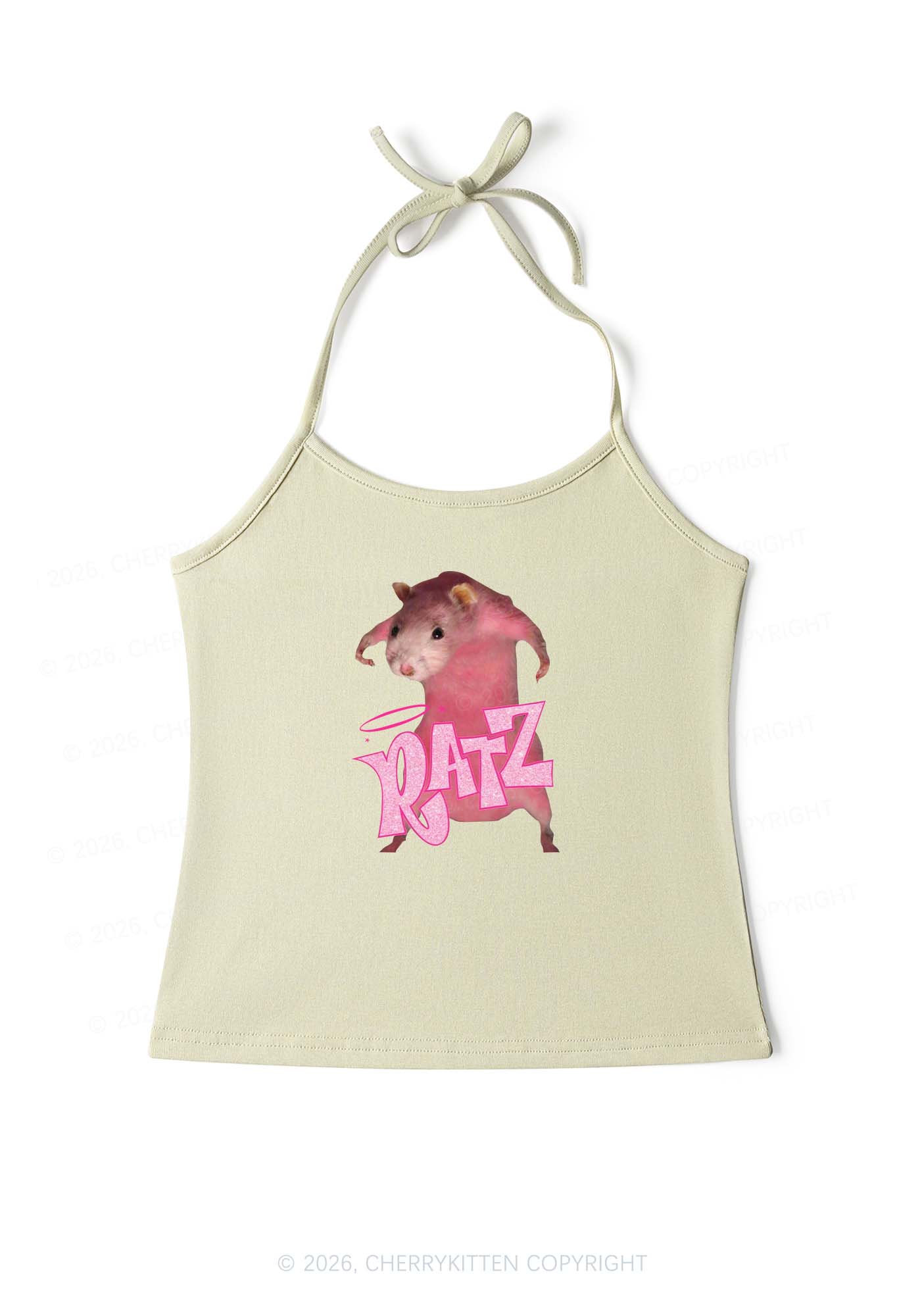 Pink Ratz Y2K Halter Neck Cami Cherrykitten