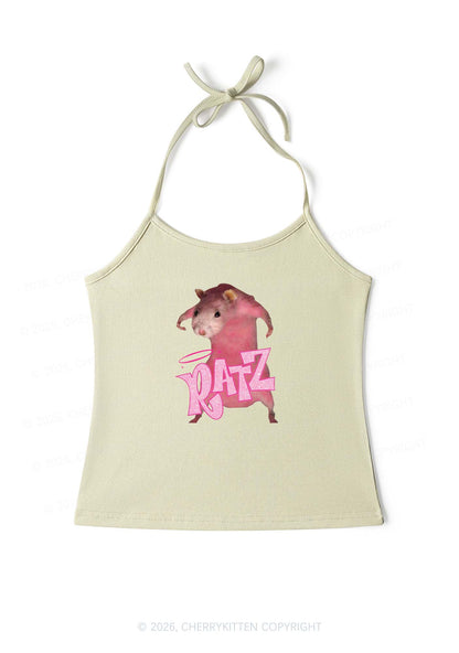 Pink Ratz Y2K Halter Neck Cami Cherrykitten