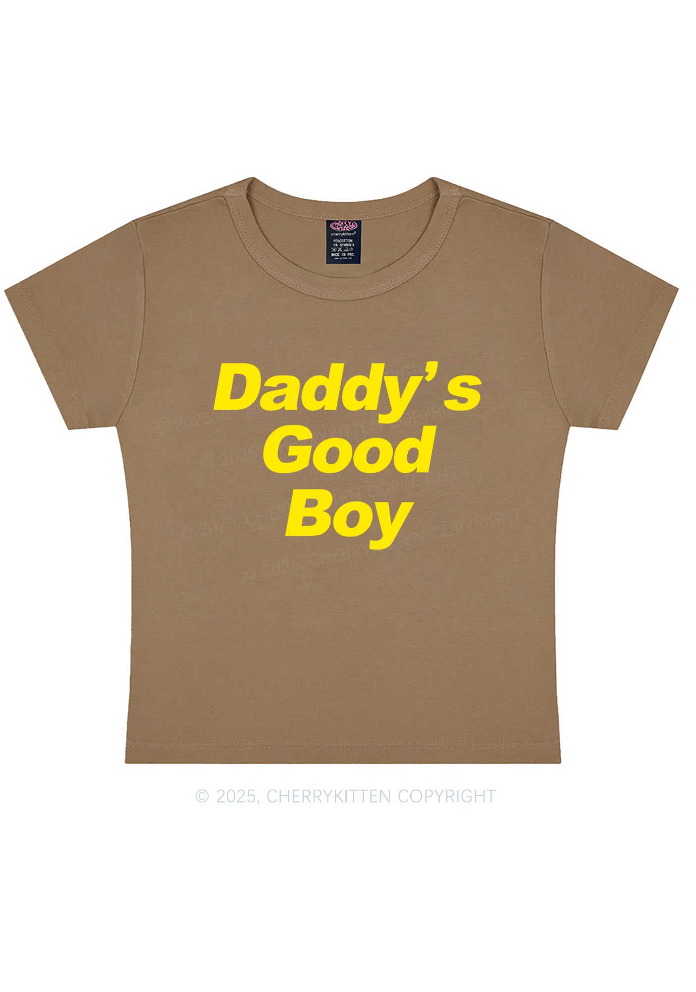 Daddys Good Boy Y2K Baby Tee Cherrykitten