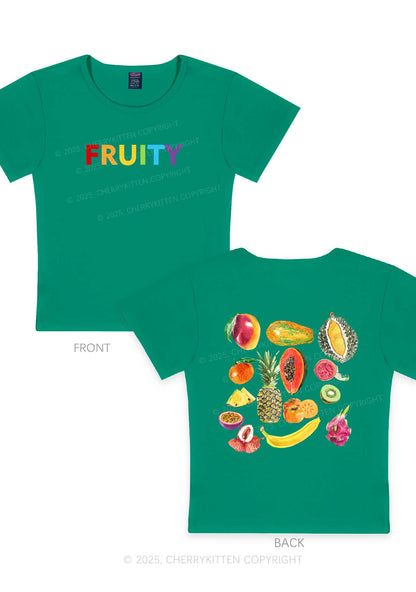 Fruity Two Sides Pride Y2K Baby Tee Cherrykitten