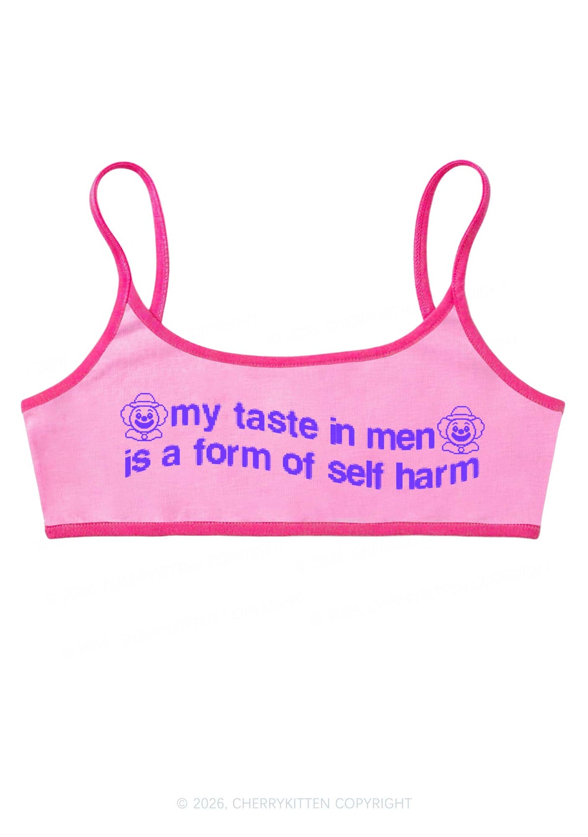 My Taste In Men Y2K Super Crop Cami Cherrykitten
