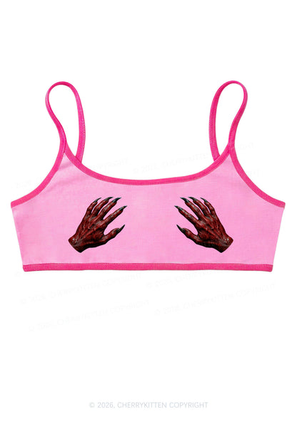 Satan Hands Y2K Super Crop Cami Cherrykitten
