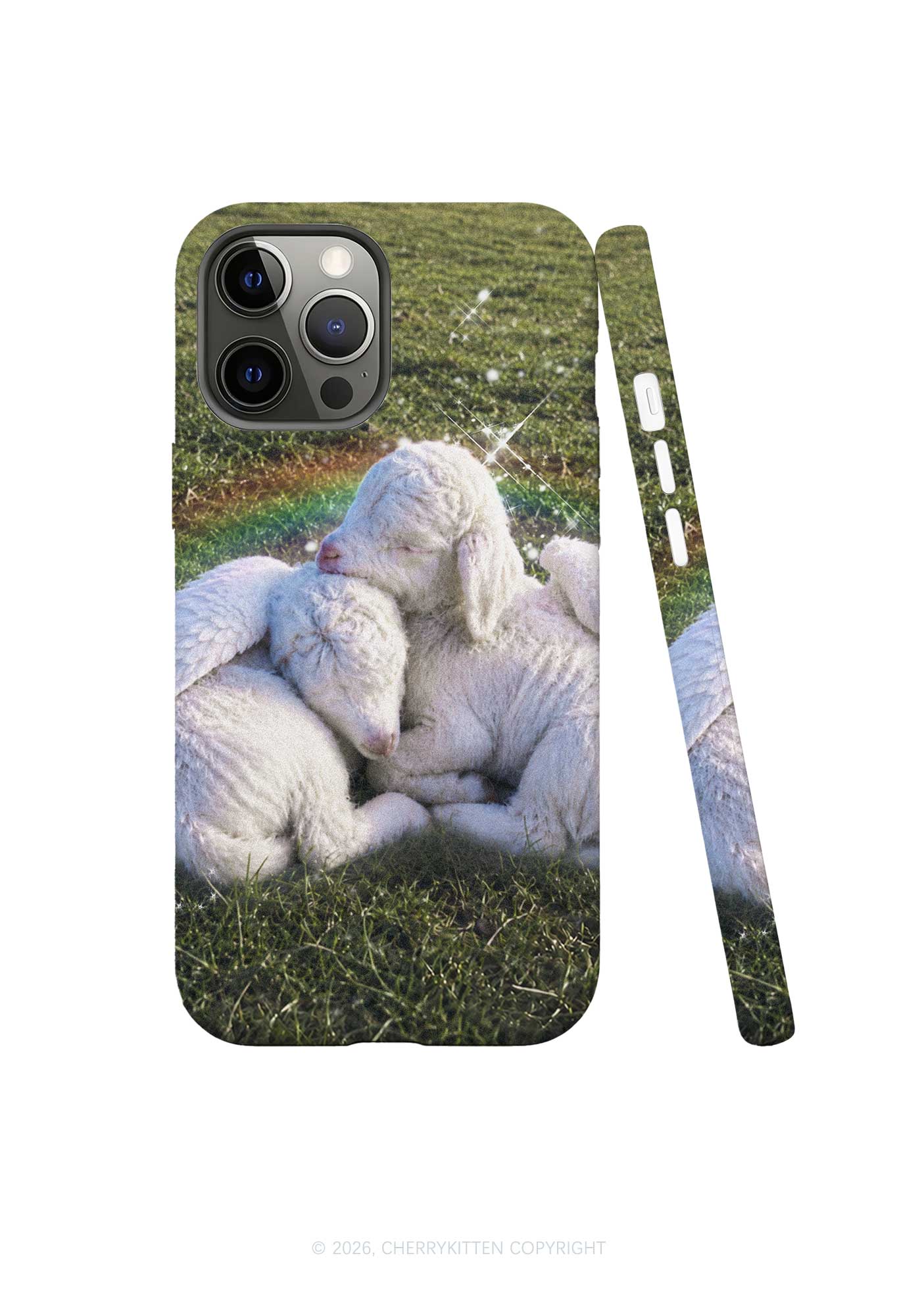 Angel Wings Baby Lambs Y2K Phone Case Cherrykitten