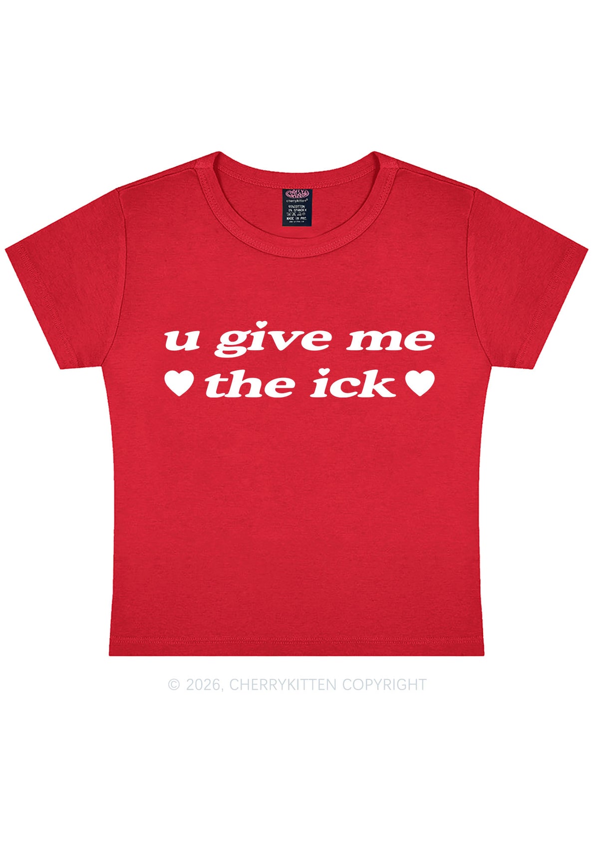 Give Me Ick Y2K Baby Tee Cherrykitten