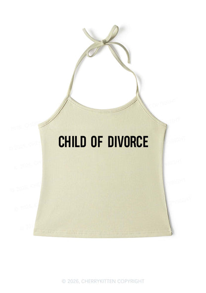 Child Of Divorce Y2K Halter Neck Cami Cherrykitten