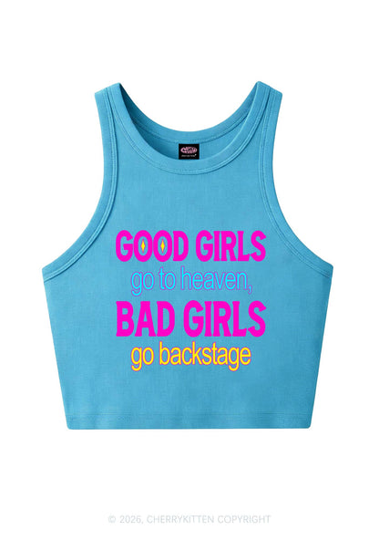 Bad Girls Go Backstage Y2K Crop Tank Top Cherrykitten