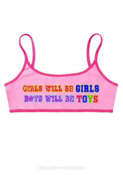 Girls Will Be Girls Y2K Super Crop Cami Cherrykitten