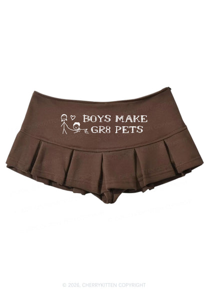 Boys Make Gr8 Pets Y2K Mini Pleated Skirts Cherrykitten