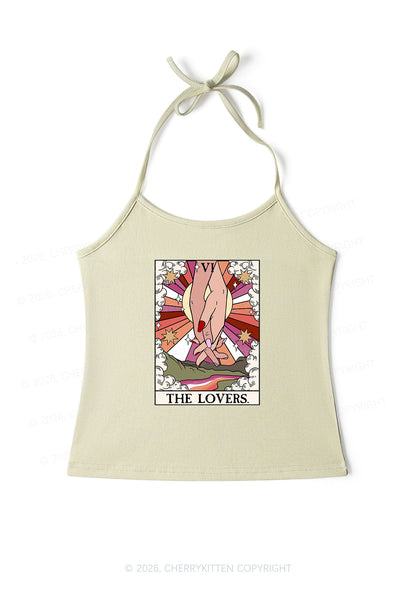 The Lesbian Lovers Pride Y2K Halter Neck Cami Cherrykitten