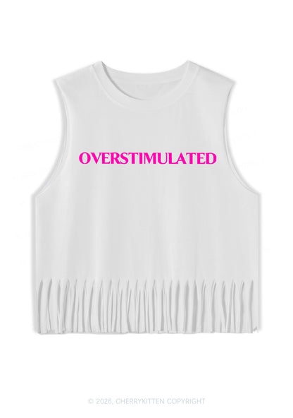 Overstimulated Y2K Fringe Tank Top Cherrykitten