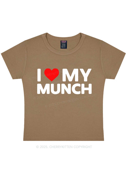 I Love My Munch Y2K Baby Tee Cherrykitten