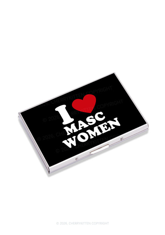 I Love Masc Women Pride Y2K Mirror Cigarette Case Cherrykitten