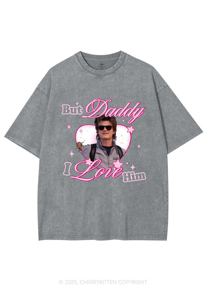 Daddy I Love Him Y2K Shirts Washed Tee Cherrykitten