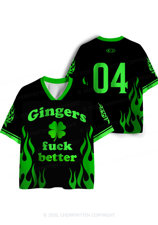 Custom Gingers Fxxk Better St Patricks Y2K Sport Jersey Shirts Cherrykitten
