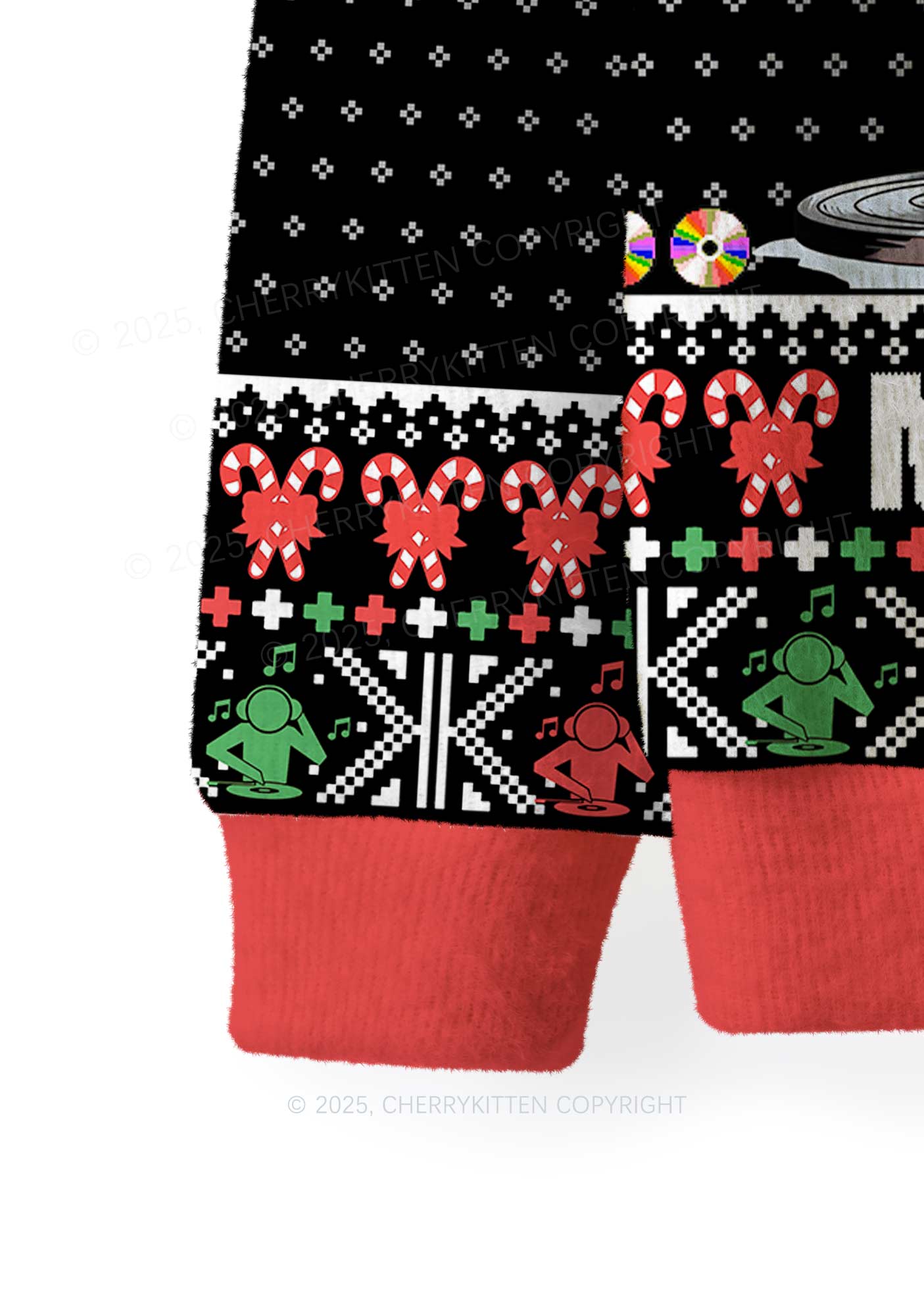 Marry Mixmas Y2K Christmas Knit Sweatshirt Cherrykitten