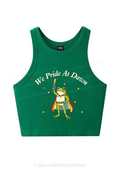 We Pride At Dawn Y2K Crop Tank Top Cherrykitten