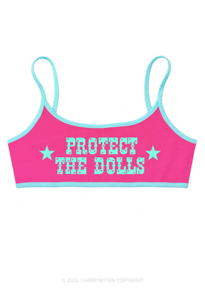 Protect The Dolls Y2K Super Crop Cami Cherrykitten