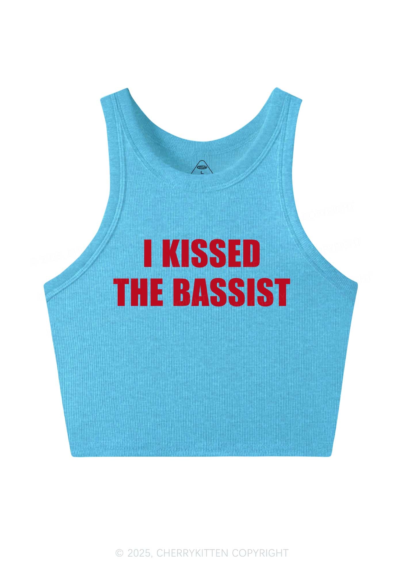 I Kissed The Bassist Y2K Crop Tank Top Cherrykitten