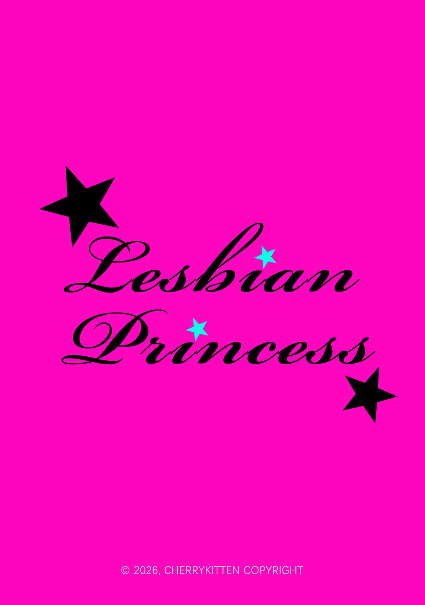 Hot Pink Lesbian Princess Pride 1Pc Y2K Pin Badge Cherrykitten