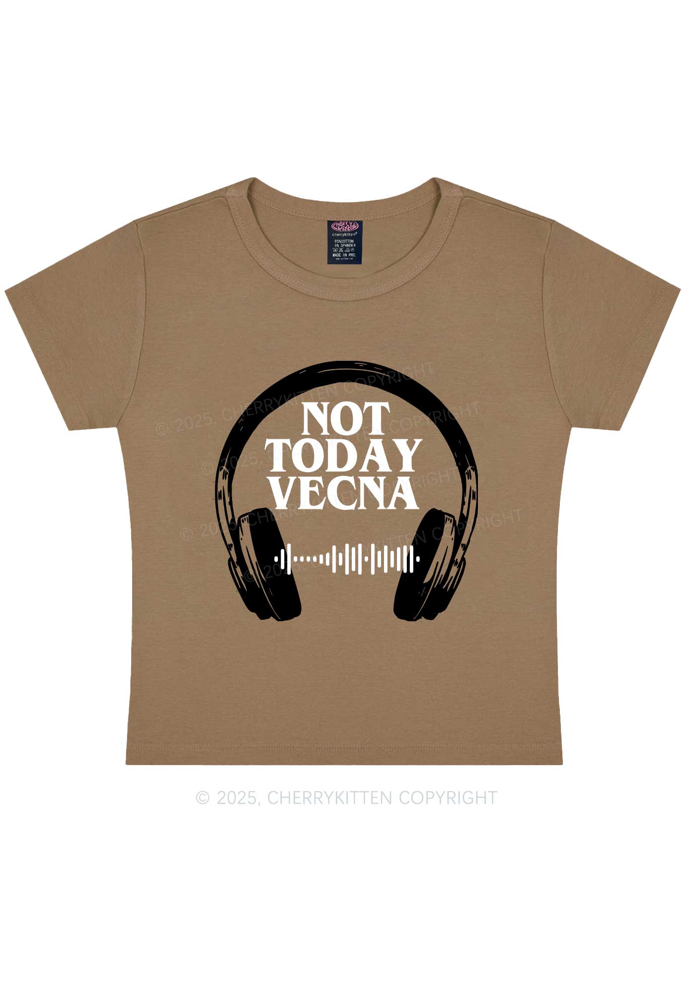 Custom Spotify Code Not Today Y2K Baby Tee Cherrykitten