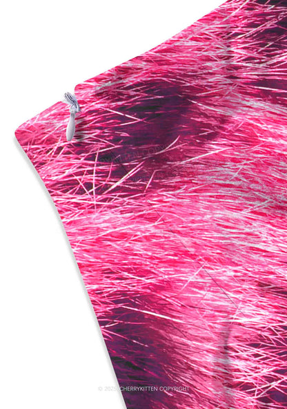 Pink Leopard Cxxt Y2K Print Mini Skirt Cherrykitten
