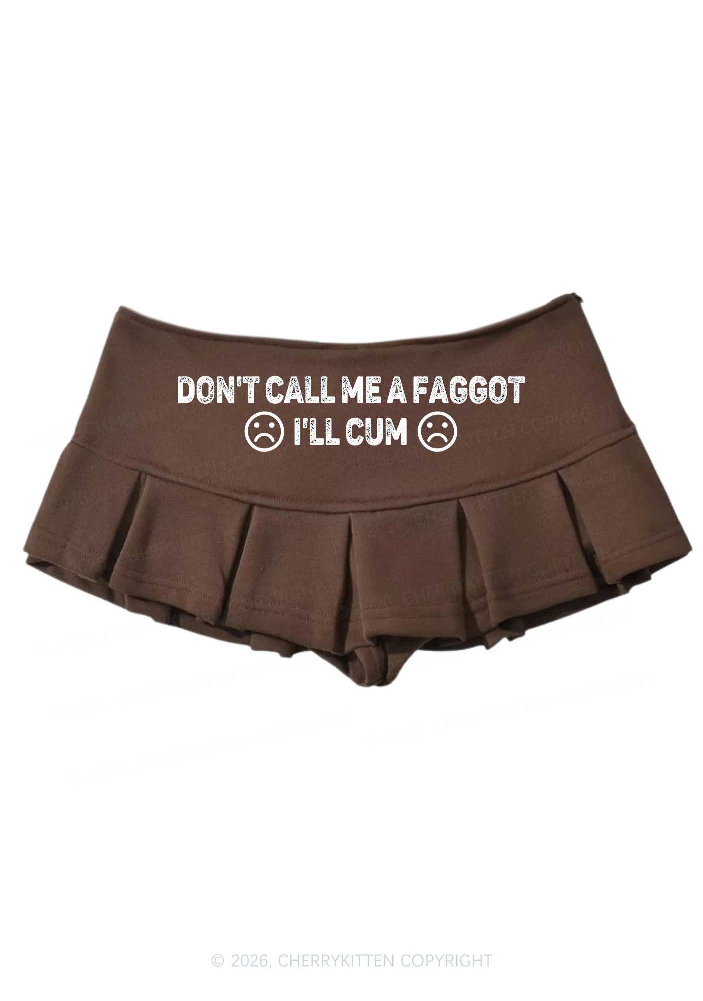 Dont Call Me Faggot Pride Y2K Mini Pleated Skirts Cherrykitten