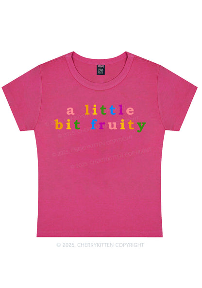 Curvy A Little Bit Fruity Pride Y2K Baby Tee Cherrykitten