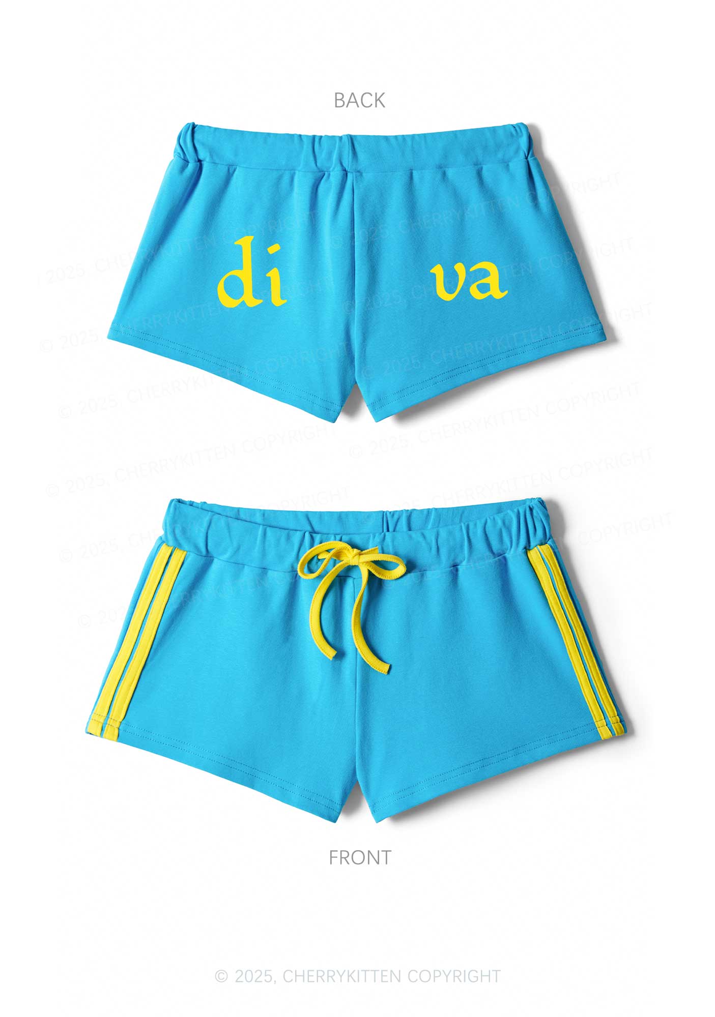 Di Va Y2K Drawstring Mini Shorts Cherrykitten
