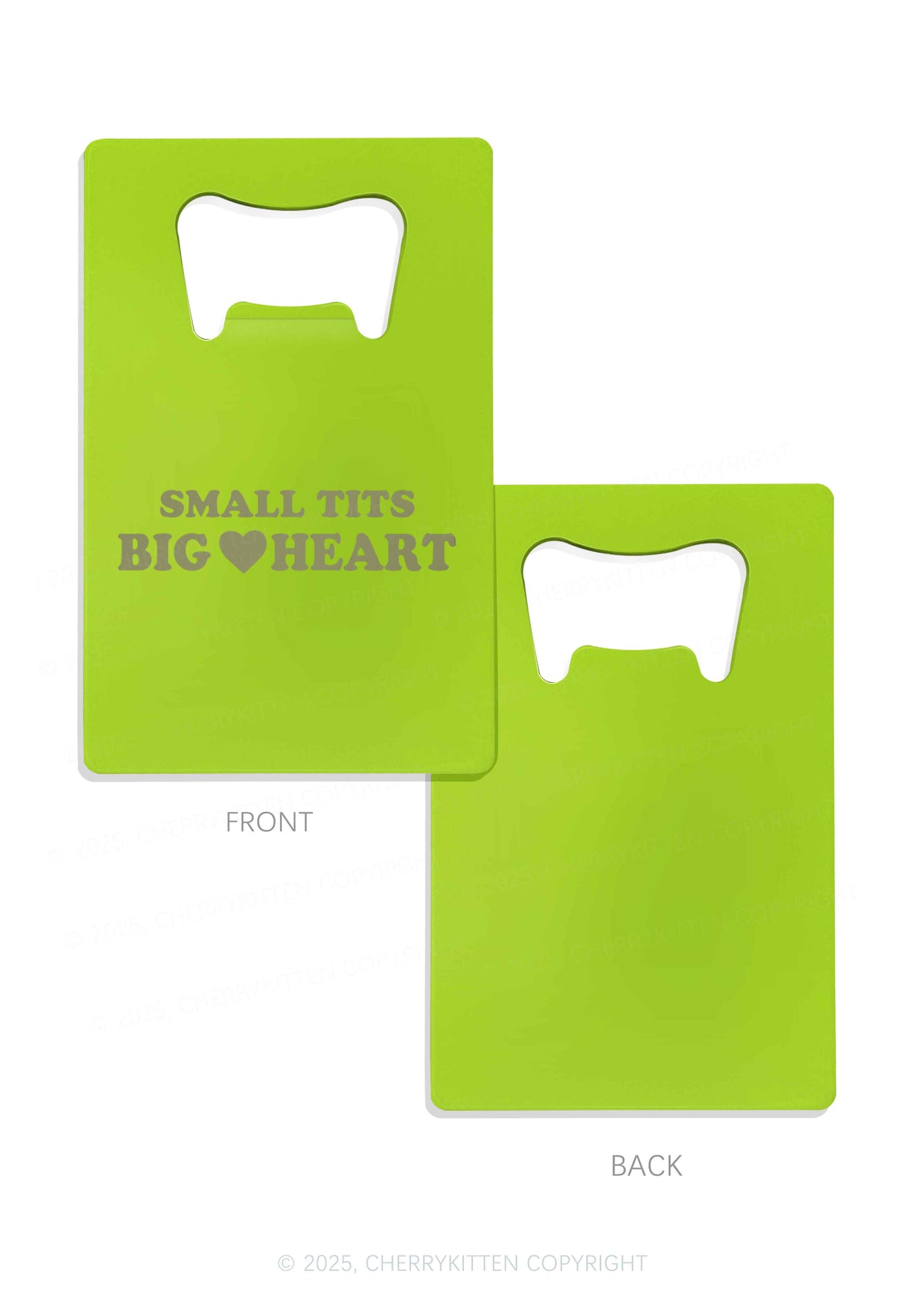 Small But Big Heart Y2K Credit Card Bottle Openers Cherrykitten
