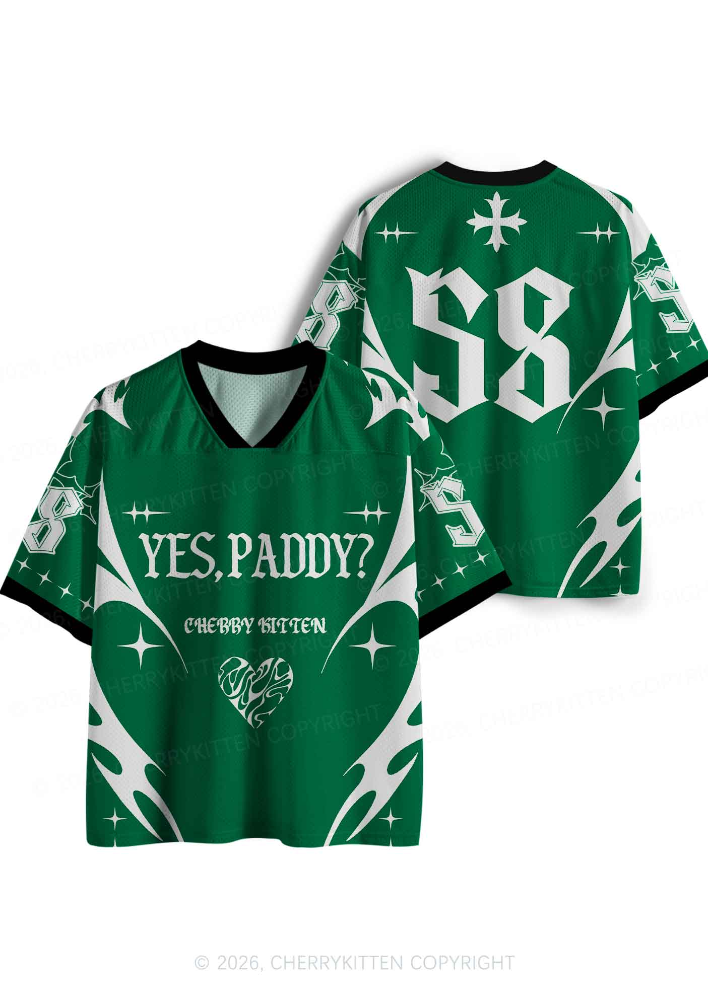 Yes Paddy St Patricks Y2K Sport Jersey Shirts Cherrykitten