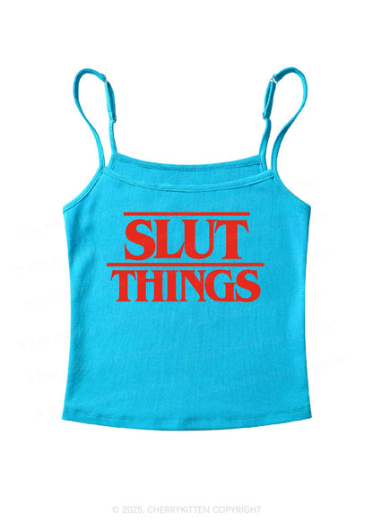 Red Slxt Things Y2K Spaghetti Strap Cami Cherrykitten