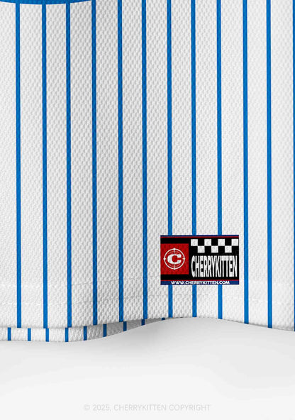Custom Blue Faggot Pride Y2K Crop Sport Jersey Shirts Cherrykitten