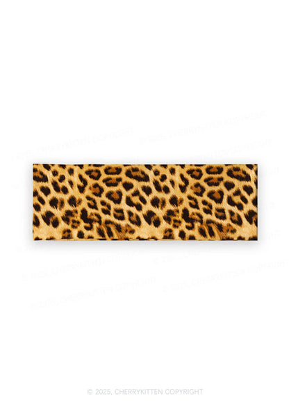 Brown Leopard Y2K Print Headband Cherrykitten