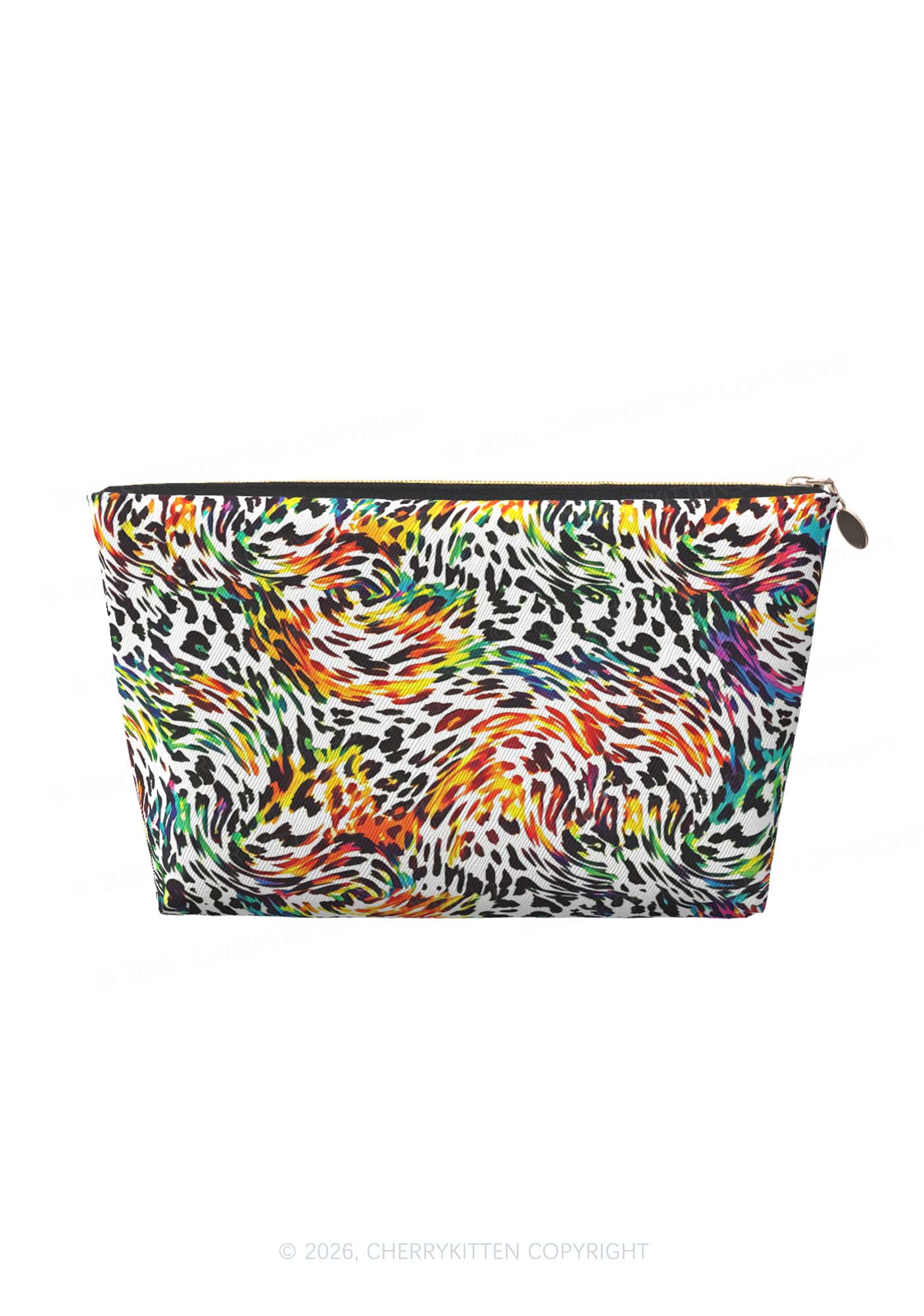 Rainbow Leopard Pride Y2K Makeup Bag Cherrykitten