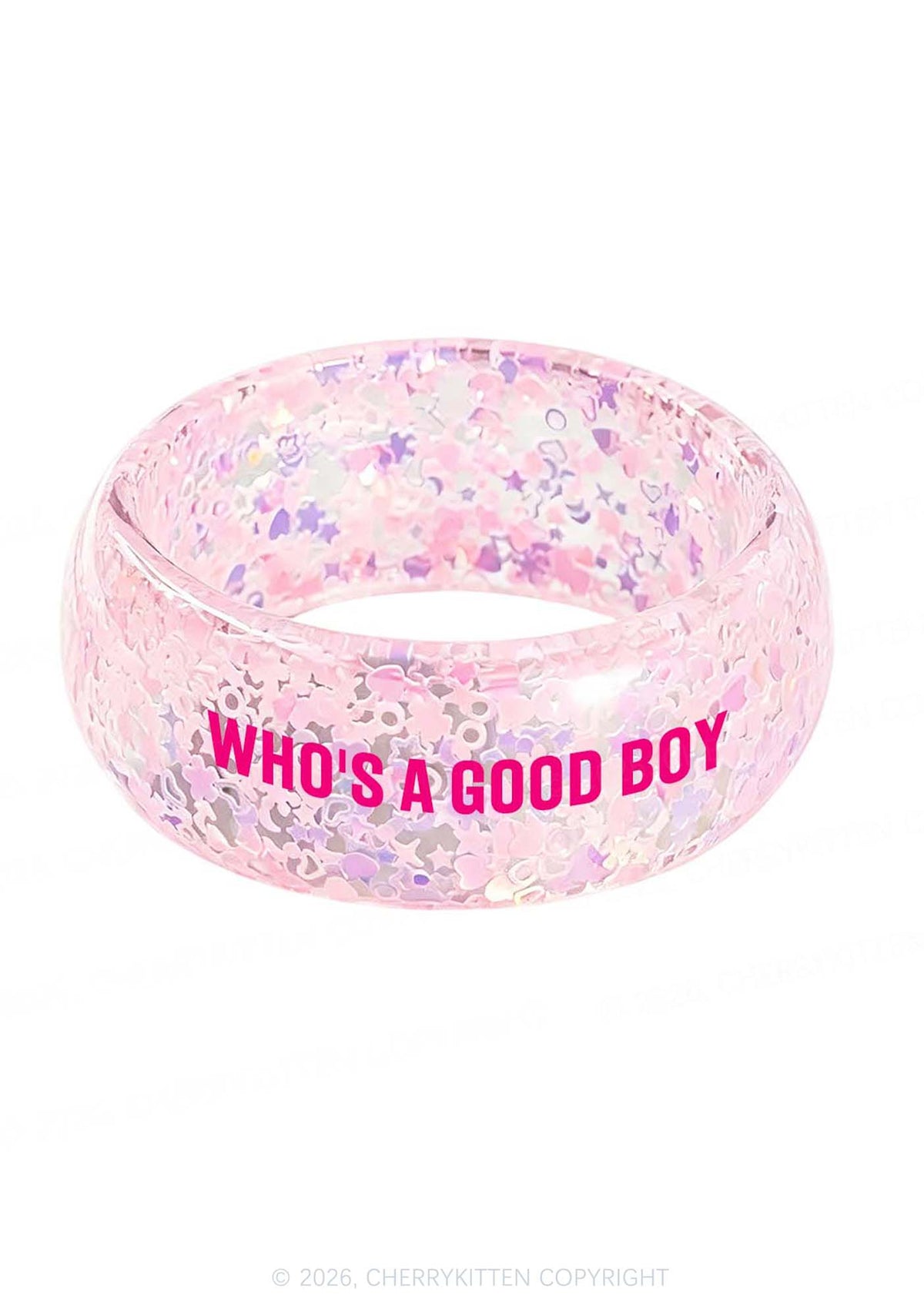 Whos A Good Boy Y2K Cuff Bangle Cherrykitten