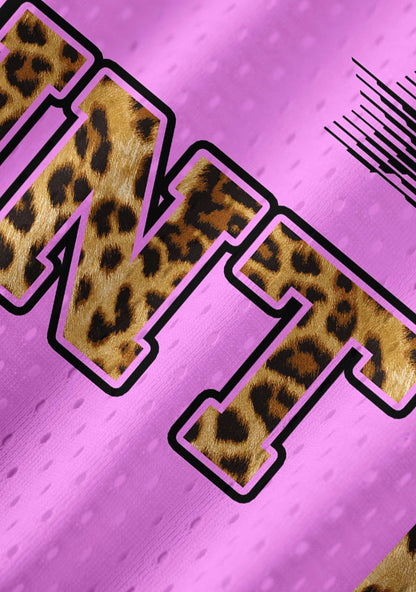 Pink Cxxt Leopard Y2K Pet Jersey Cherrykitten
