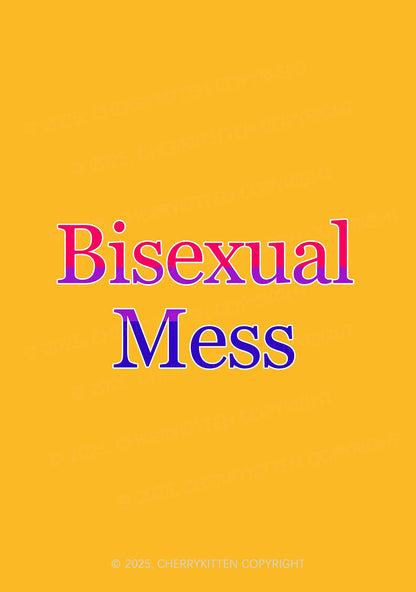 Bisexual Mess Pride 1Pc Y2K Pin Badge Cherrykitten