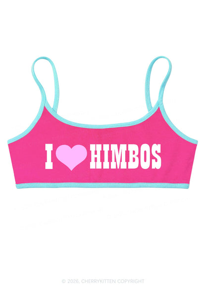 I Love Himbos Y2K Super Crop Cami Cherrykitten
