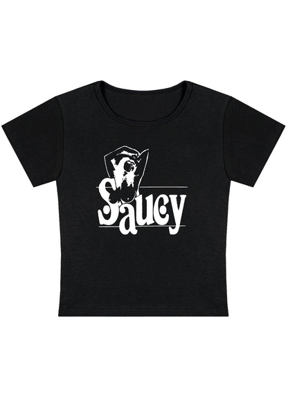 Curvy Saucy Girl Baby Tee