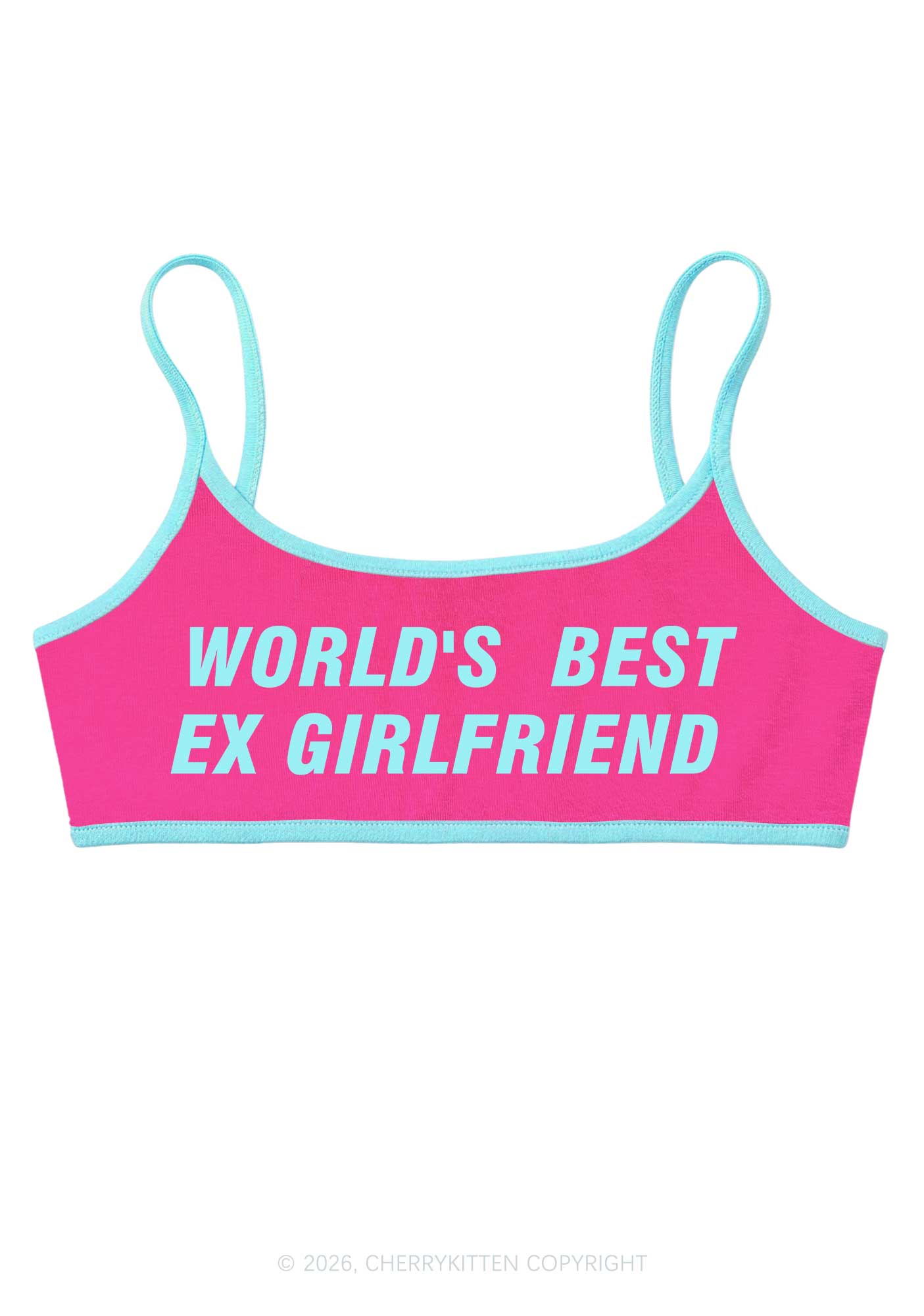 Worlds Best Ex Girlfriend Y2K Super Crop Cami Cherrykitten