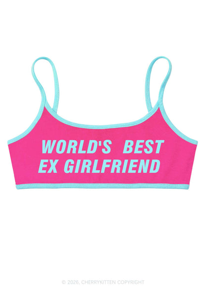 Worlds Best Ex Girlfriend Y2K Super Crop Cami Cherrykitten