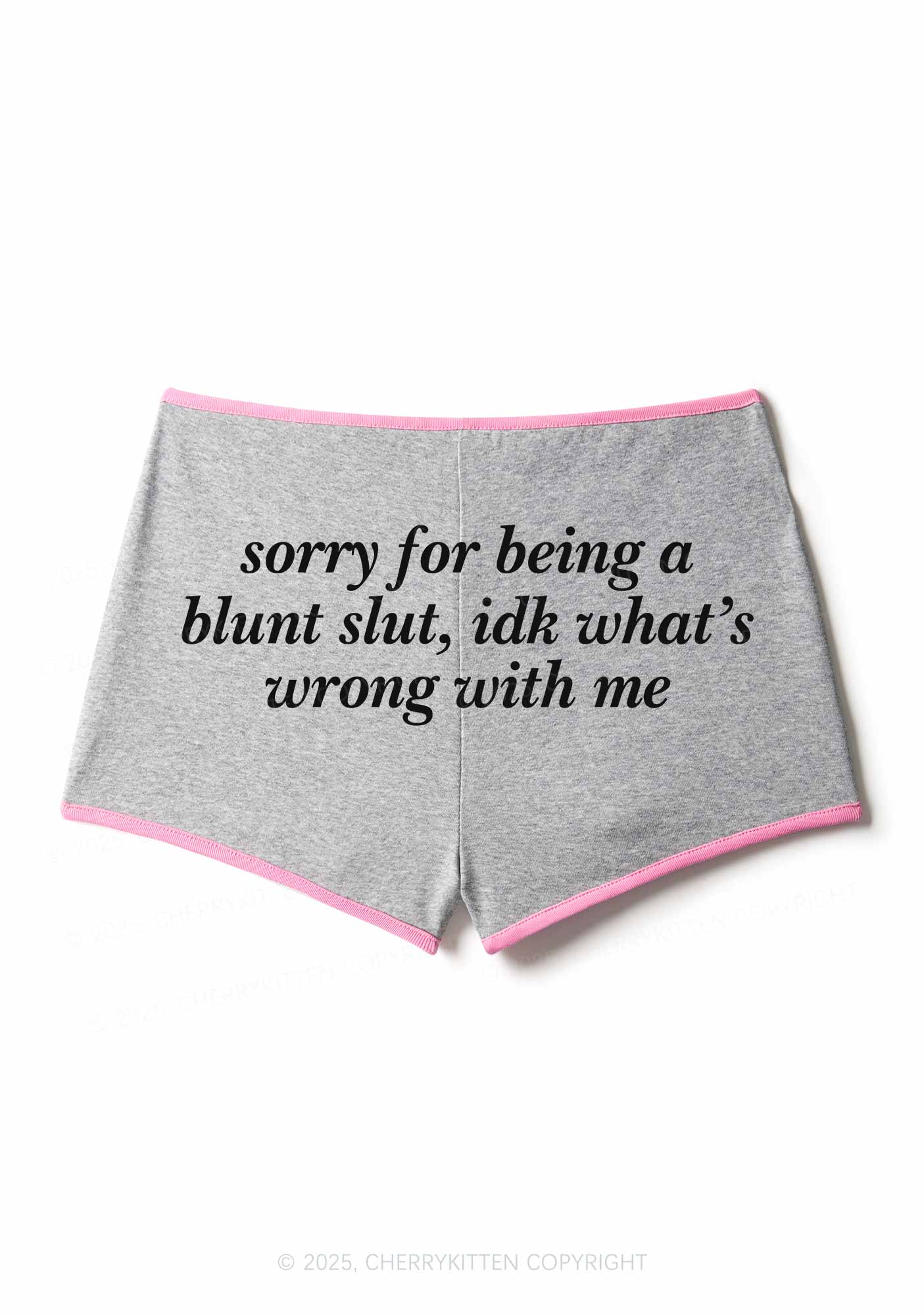 Sorry For Being A Blunt Slxt Y2K Booty Shorts Cherrykitten