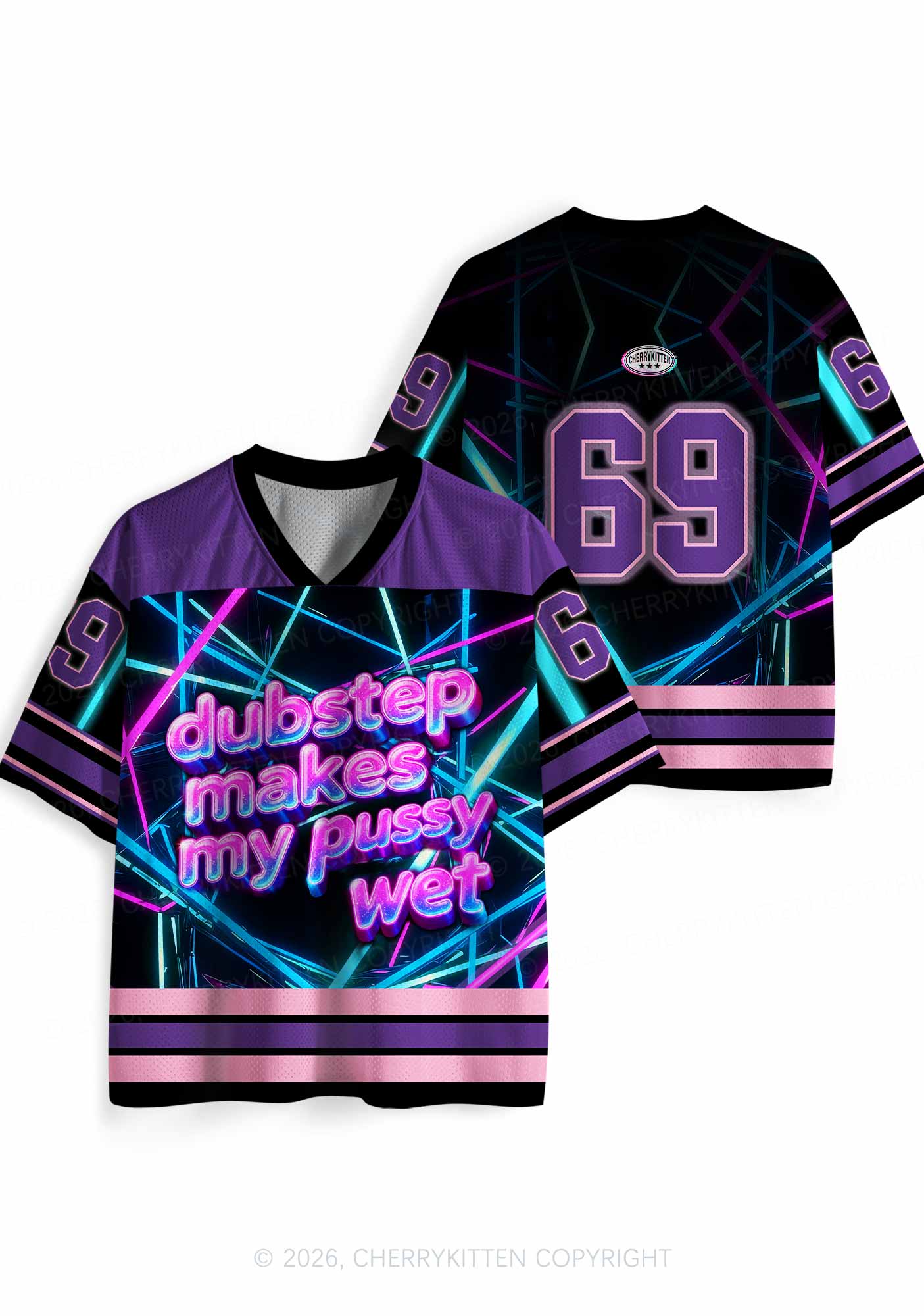 Dubstep Makes My Puxxy Wet Y2K Sport Jersey Shirts Cherrykitten