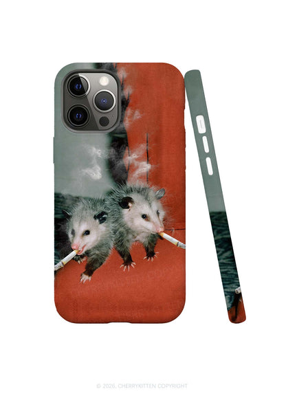 Smoking Badass Possum Y2K Phone Case Cherrykitten