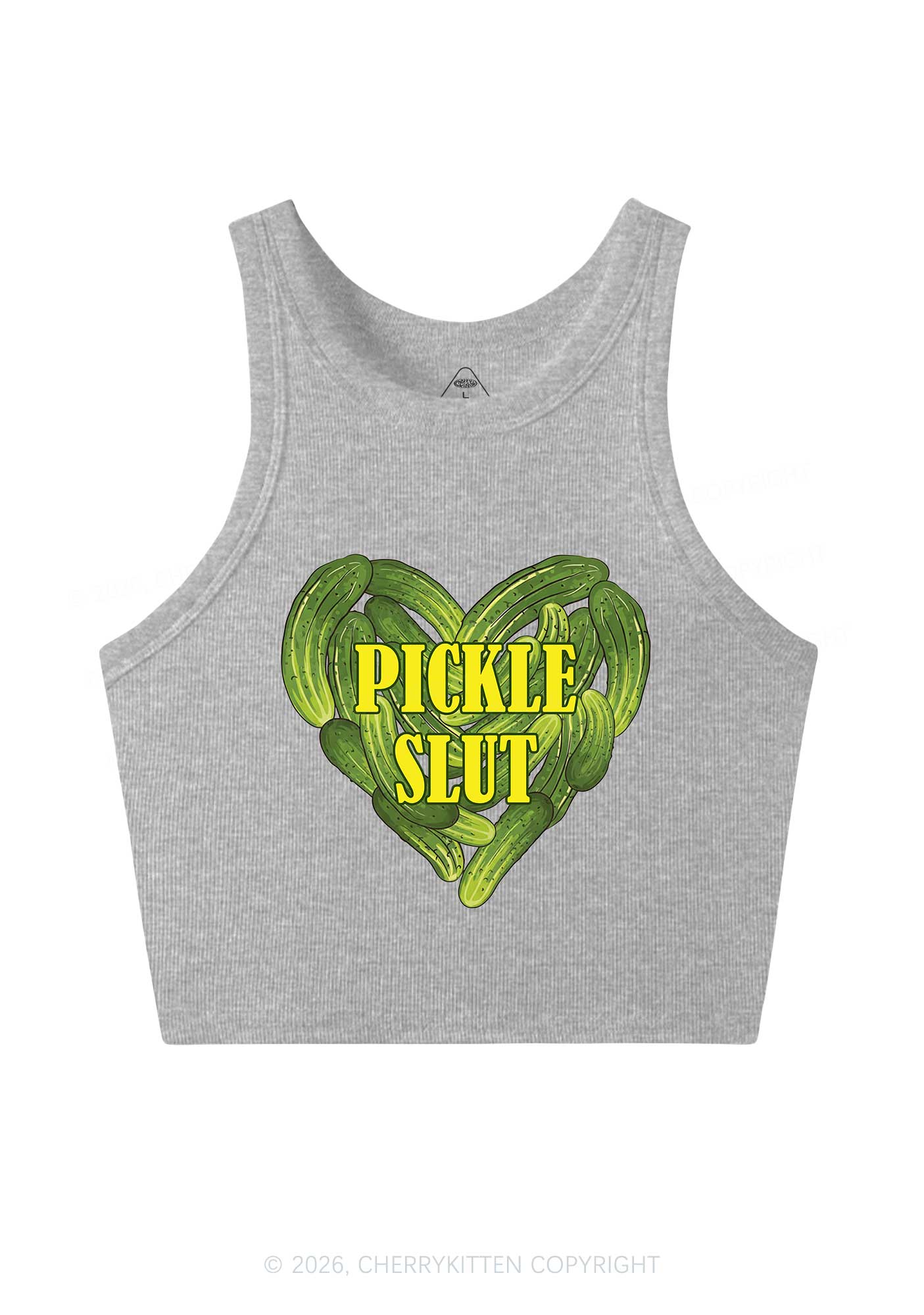 Pickle Slxt Valentine's Day Y2K Crop Tank Top Cherrykitten